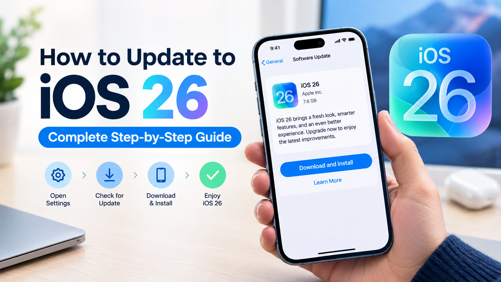 how to update to ios 26​