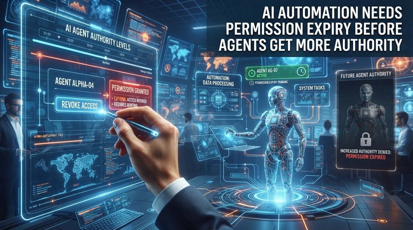 AI AUTOMATION NEEDS PERMISSION EXPIRY BEFORE AGENTS GET MORE AUTHORITY