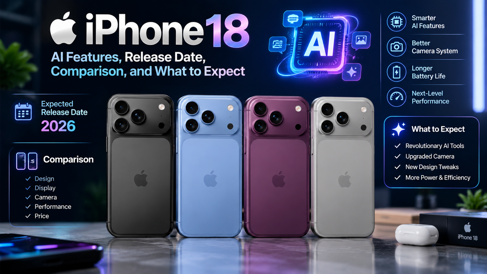 iPhone 18: AI Features, Release Date, Comparison, and What to Expect