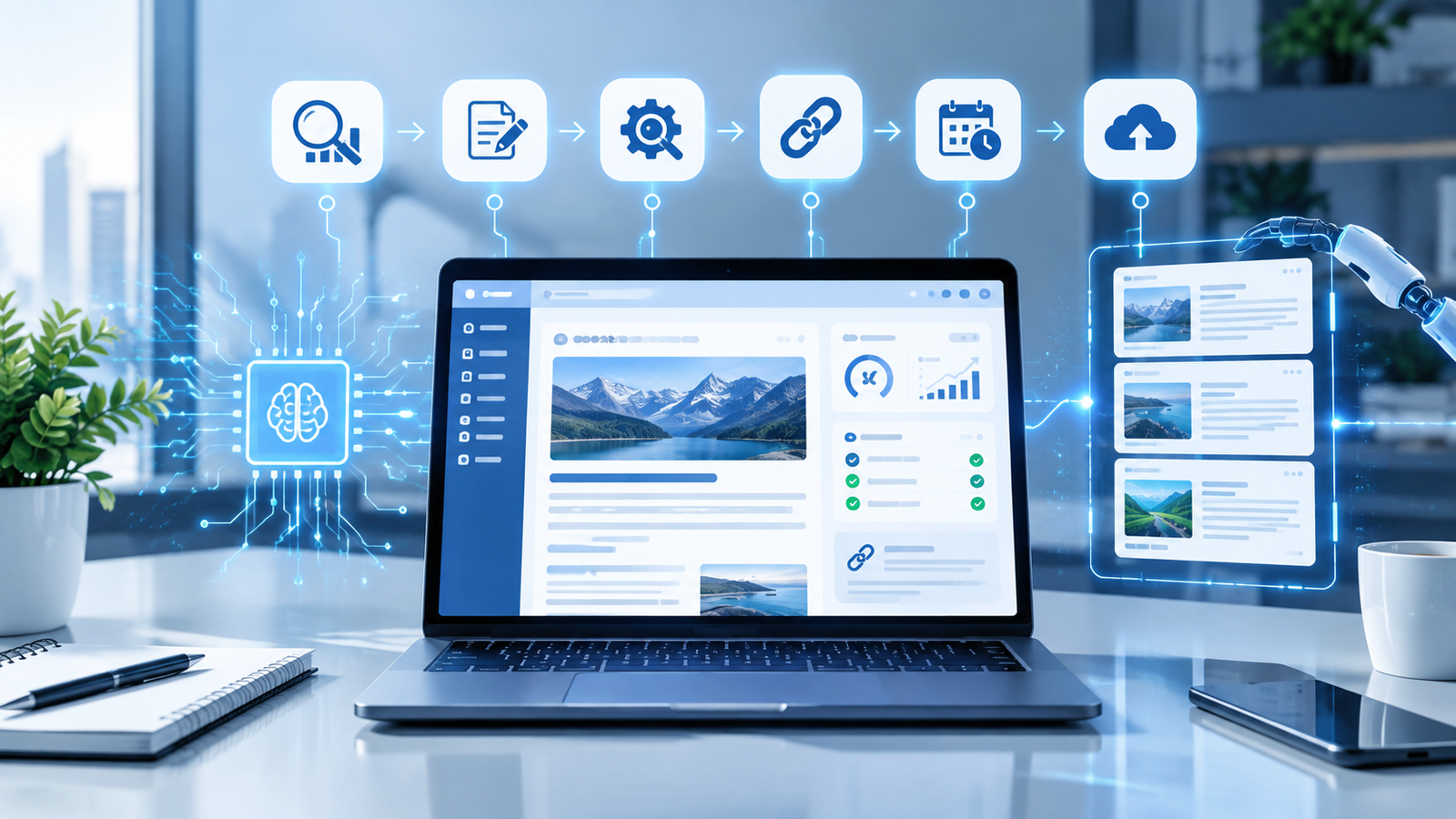 Autoblogging AI workflow for automated blog content creation